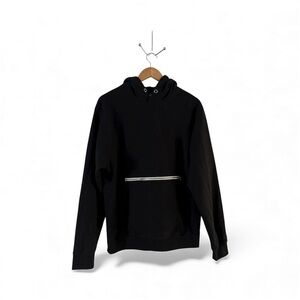 Maison Article Black Zip Pocket Hoodie Men’s Size M | Minimalist Streetwear
